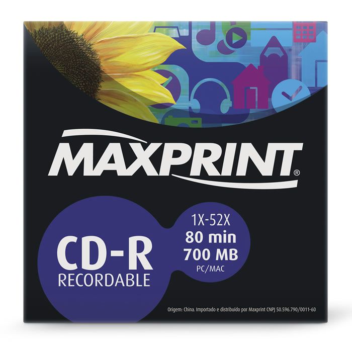 CD-R 700 Mb / 80 Min. 52X Maxprint