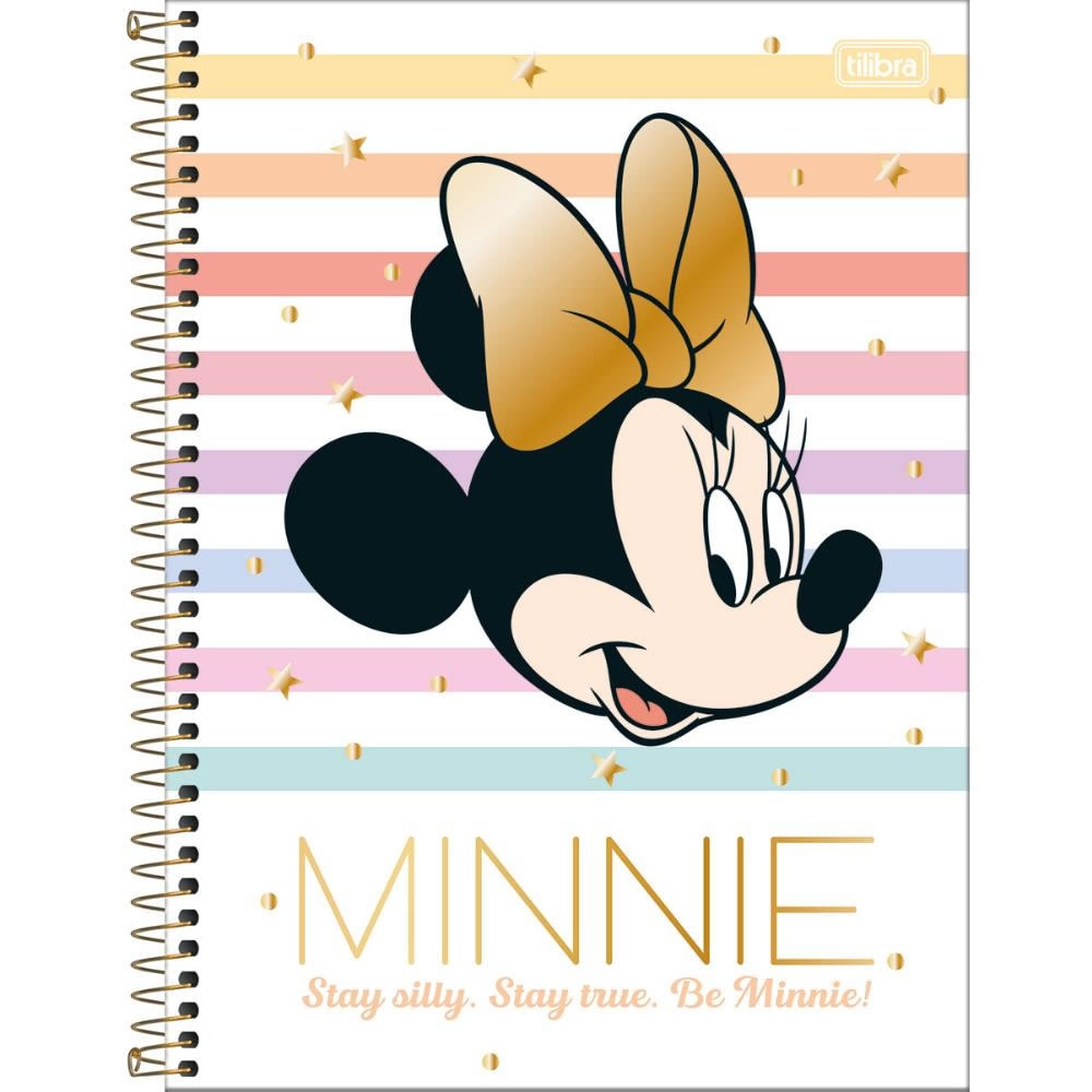 Caderno Universitário Minnie 160 Fls Tilibra