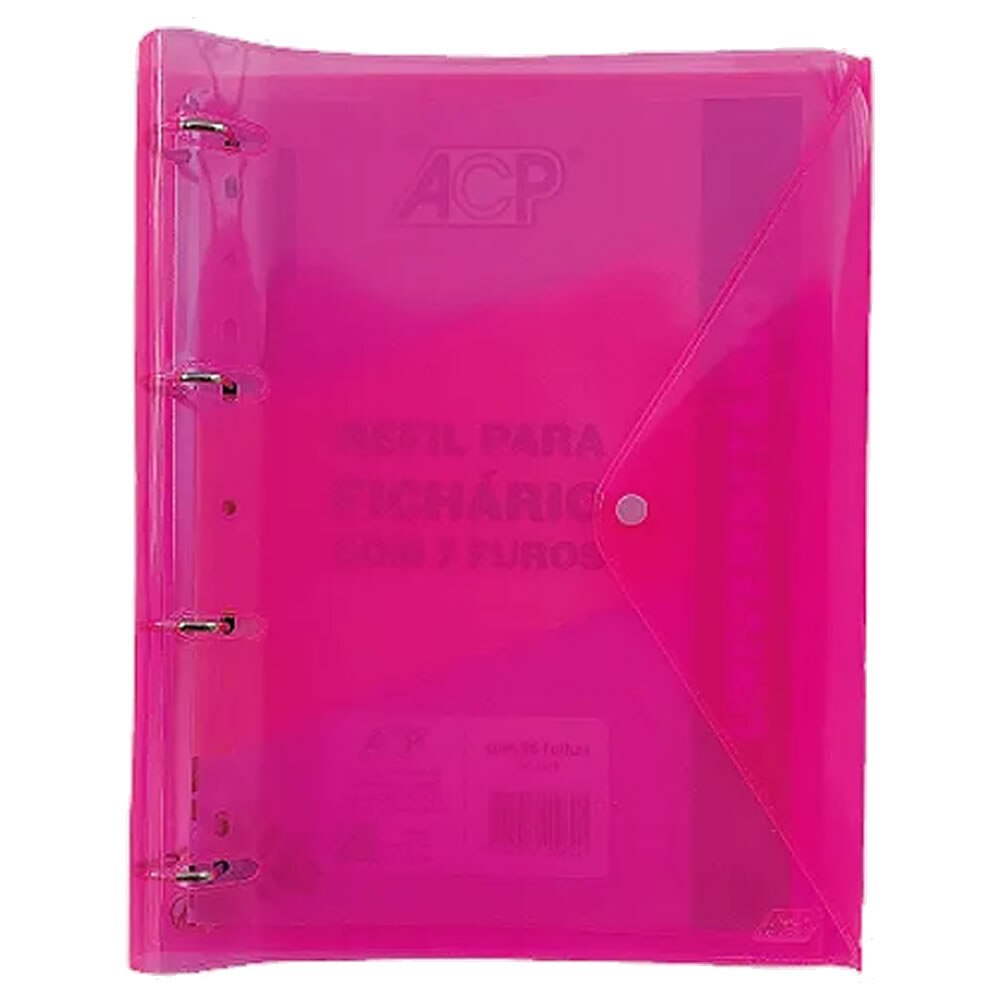 Caderno Argolado Lights ACP Universitário 96 Fls Pink