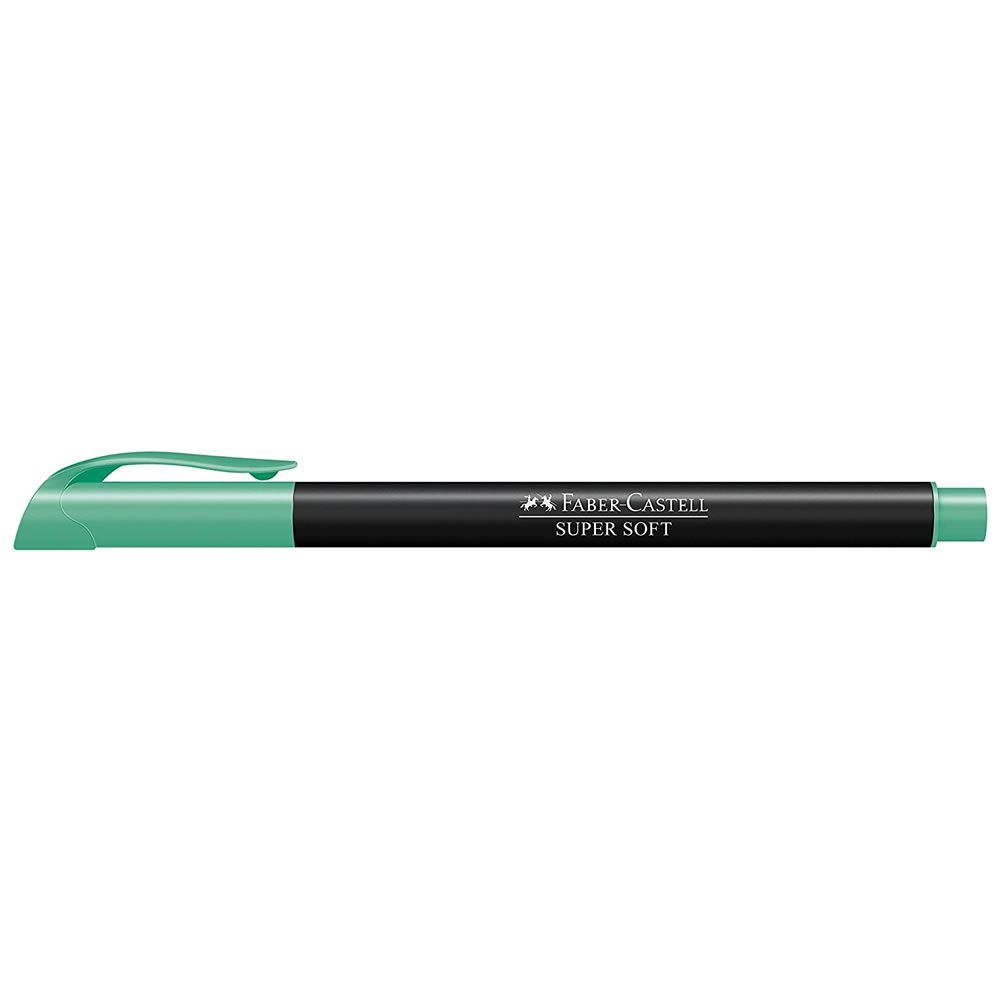 Caneta Pen Brush Faber-Castell Supersoft Verde Água