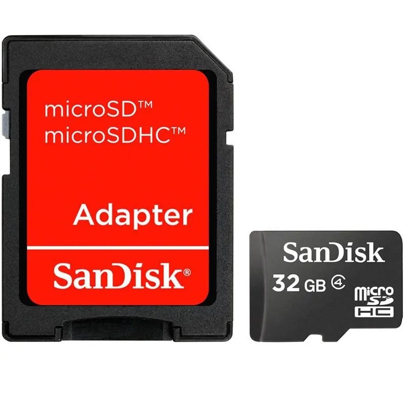 Cartão de Memória Sandisk 32gb MicroSD Com Adaptador