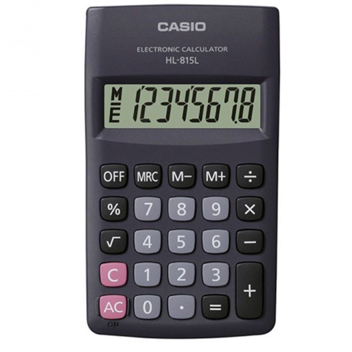 Calculadora de Bolso 8 Dígitos Preta HL-815L Casio
