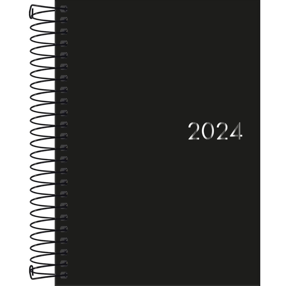 Agenda Executiva 2024 Espiral Napoli Preta Tilibra