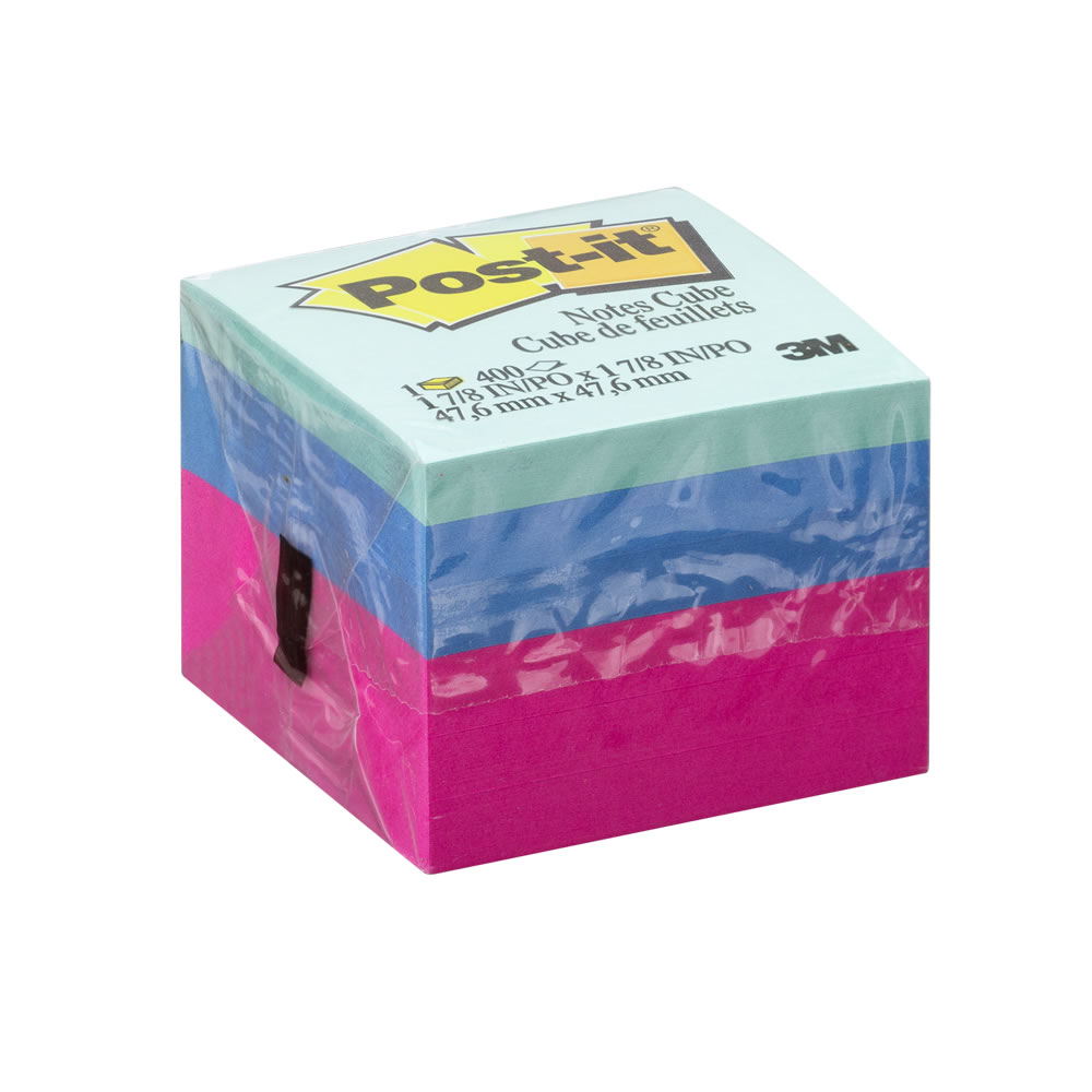 Bloco de Notas Adesivas Post-it® Cubo Ultra 47,6mm x 47,6mm 400 Fls