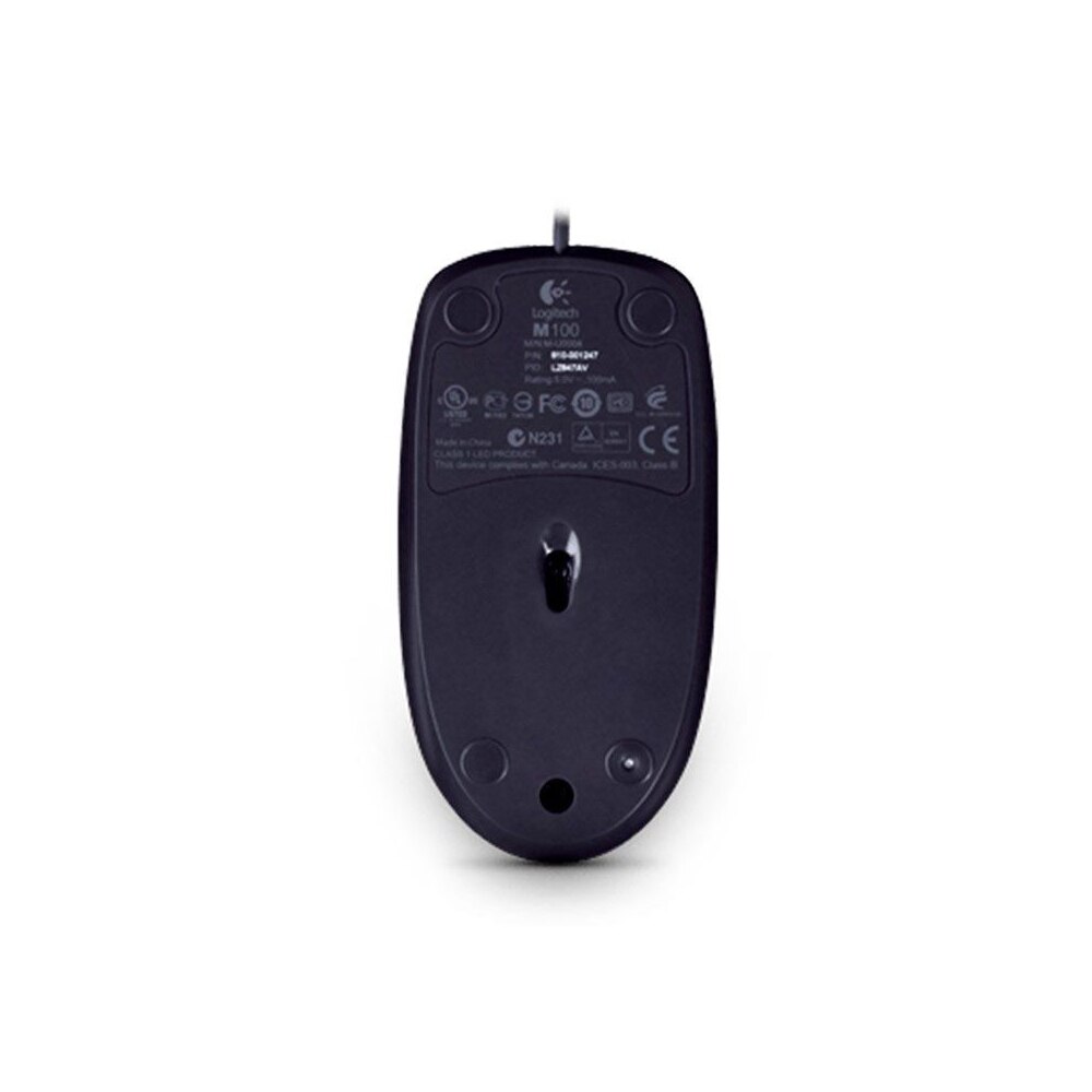Mouse Logitech USB Preto M100