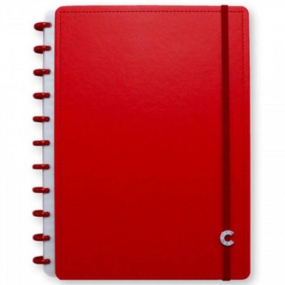 Caderno Inteligente Médio All Red 80 Folhas Offset