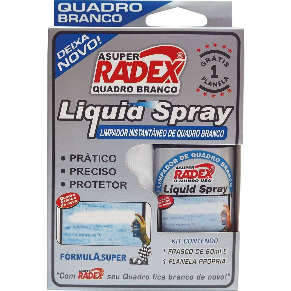 Limpador de Quadro Branco Radex Spray 60ml
