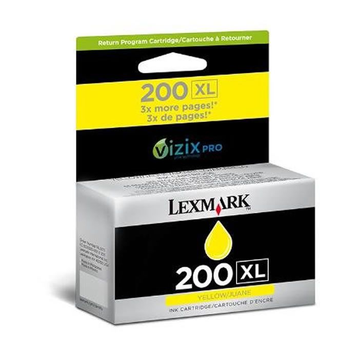 Cartucho de Tinta Original Lexmark 200 XL 14L0177 Amarelo