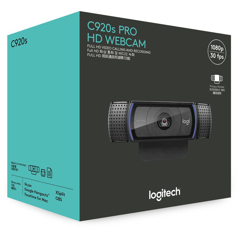 WebCam Logitech C920S Full HD Pro 1080P