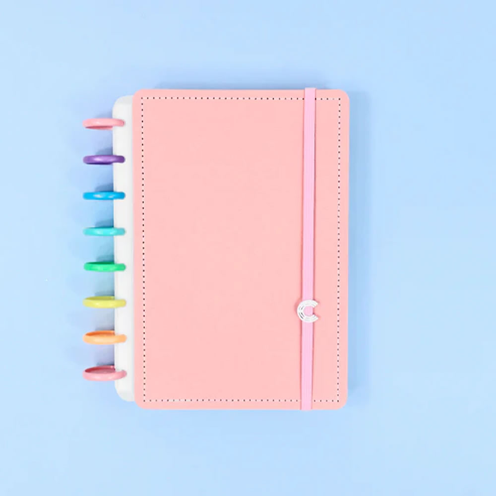 Agenda, Caderno Inteligente, A5, Rainbow Rosê, Permanente