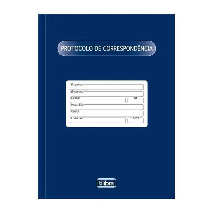 Livro Protocolo Correspondência 104 Folhas Tilibra
