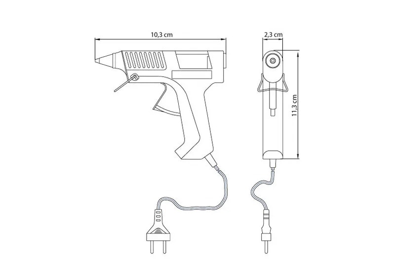 Pistola Elétrica para Cola Quente 10-12W  Tramontina