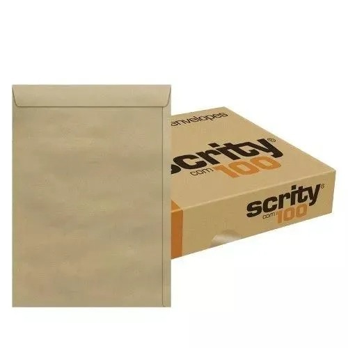 Envelope Scrity Saco Kraft 41 310X410mm 80g 100 Un.