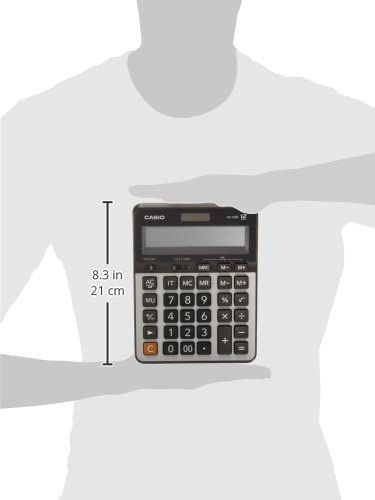 Calculadora Casio de Mesa Grande GX-120B 12 Dígitos Prata