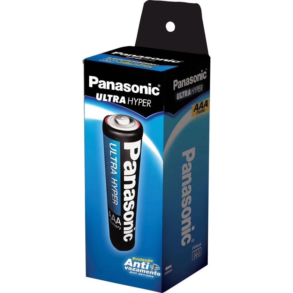 Pilha Panasonic Super Hyper Palito AAA 40 Un.