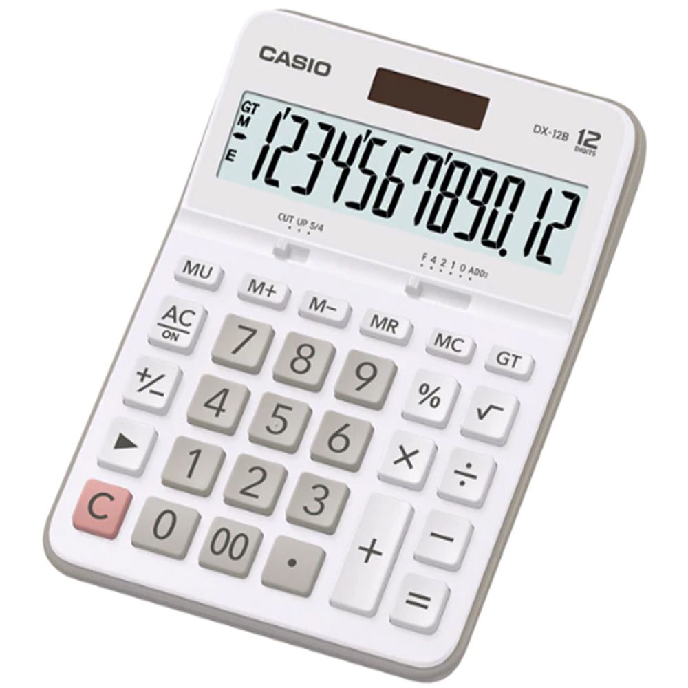 Calculadora Casio de Mesa Grande 12 Dígitos DX-12B Branca