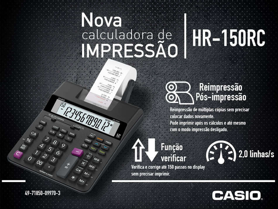 Calculadora de Mesa Bivolt HR-150RC Casio