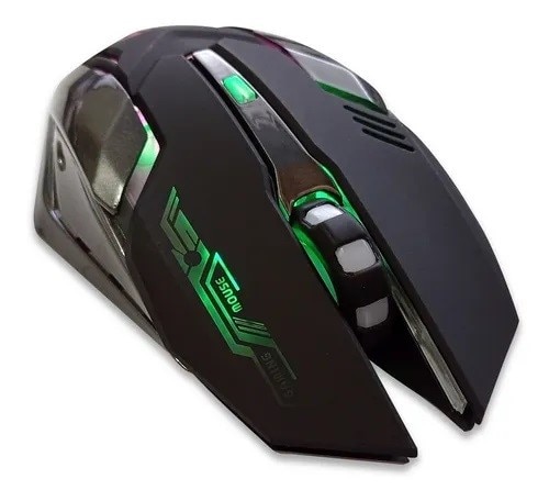 Mouse Gamer Hoopson Sem Fio 7 Cores LED 2000Dpi