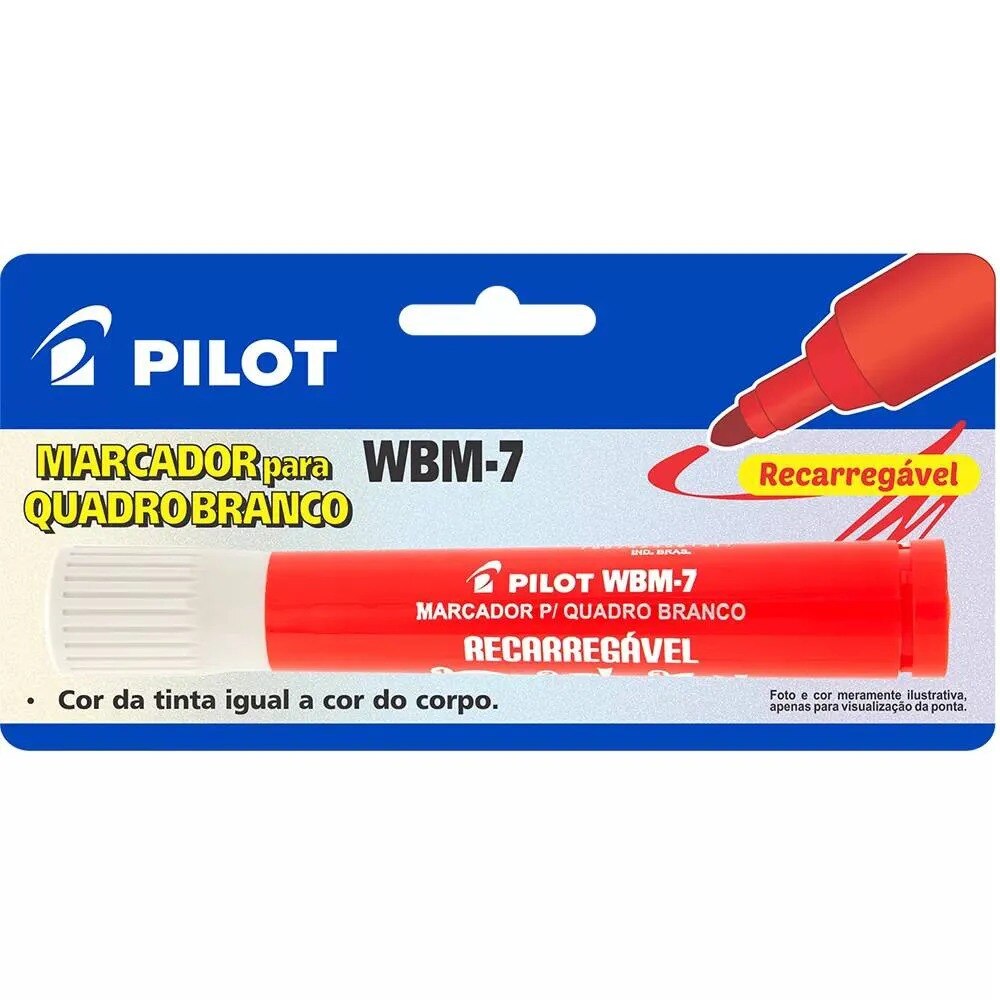 Pincel para Quadro Branco Pilot Wbm-7 Vermelho