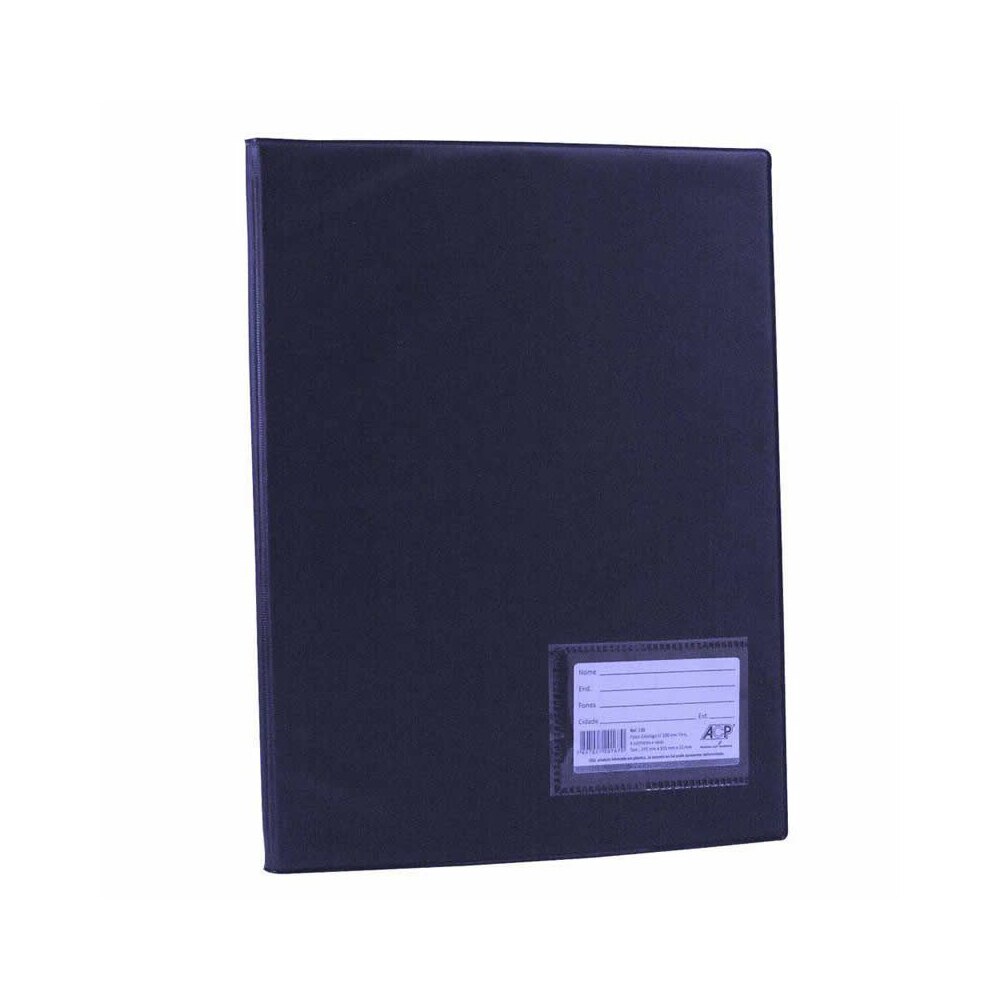 Pasta Catalogo ACP 335X245 20 Envelopes Plásticos 0,12 PP Line Azul