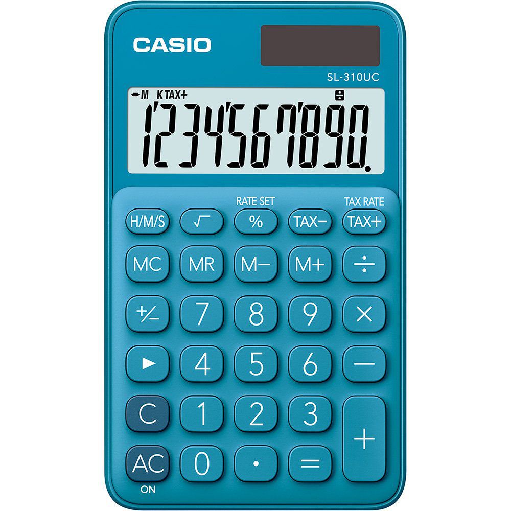 Calculadora Casio de Bolso SL-310UC 10 Dígitos Azul