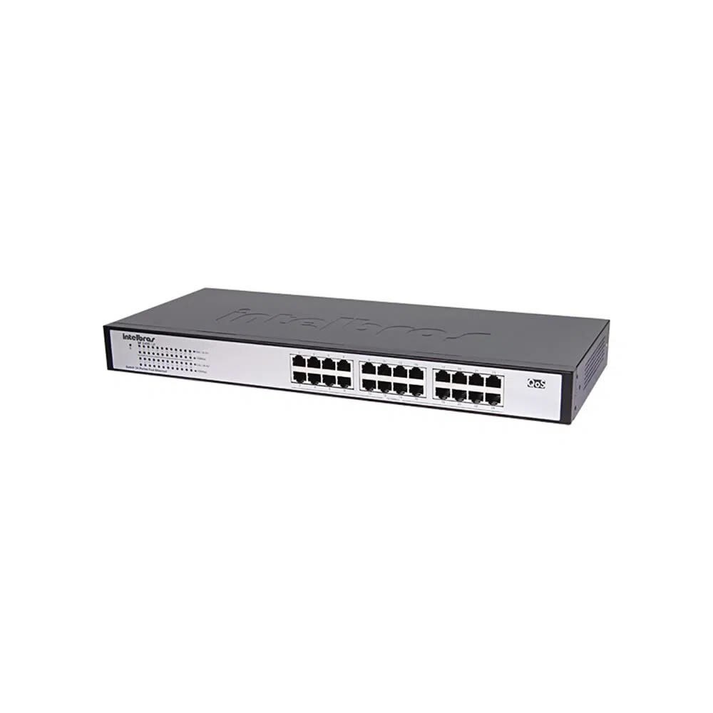 Switch 24 Portas Intelbras Fast Ethernet Sf 2400 QR