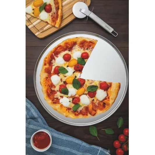 Forma para Pizza em Aço Inox 35cm Tramontina
