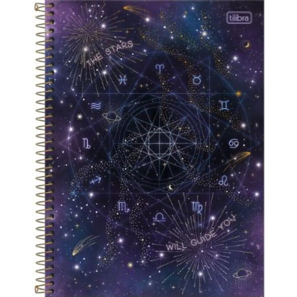 Caderno Espiral Capa Dura Universitário Magic 80 Fls Tilibra