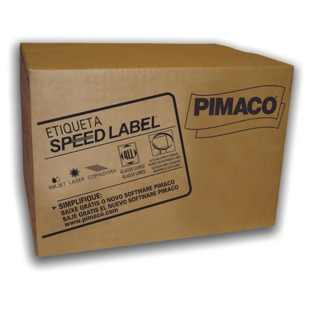 Etiqueta Pimaco Speed Label 32,83X69,66mm 1.000 Fls 27.000 Un. SLA41070