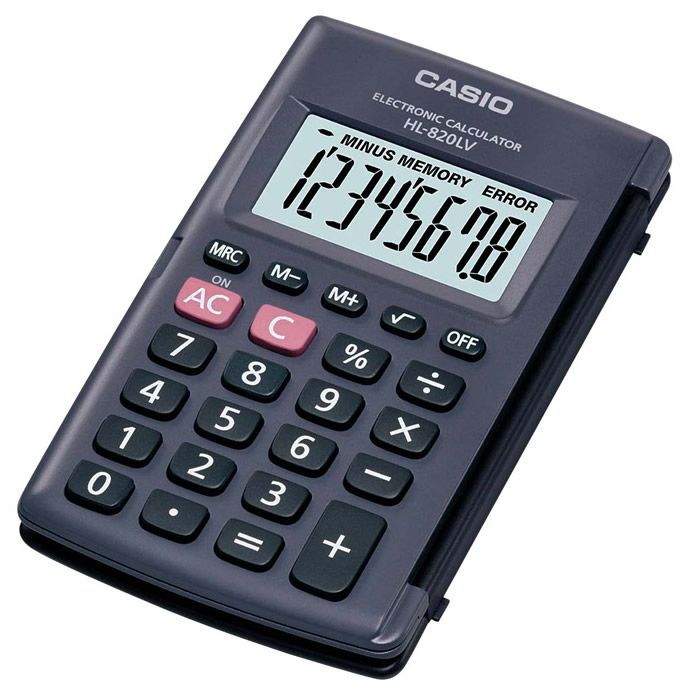 Calculadora de Bolso 8 Dígitos Preta HL-820LV Casio