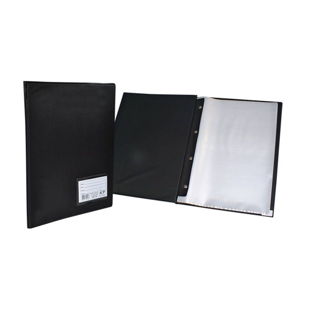Pasta Catálogo ACP 245X335 50 Envelopes Plásticos 0,06 Com Visor Preta