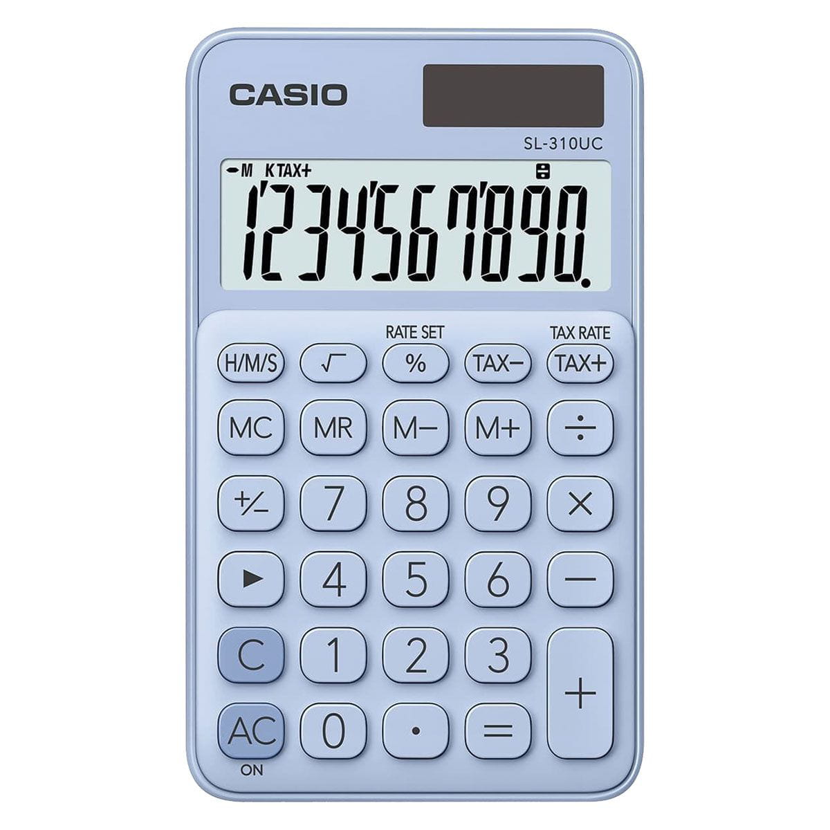 Calculadora Casio de Bolso My Style 10 Dígitos Azul Claro