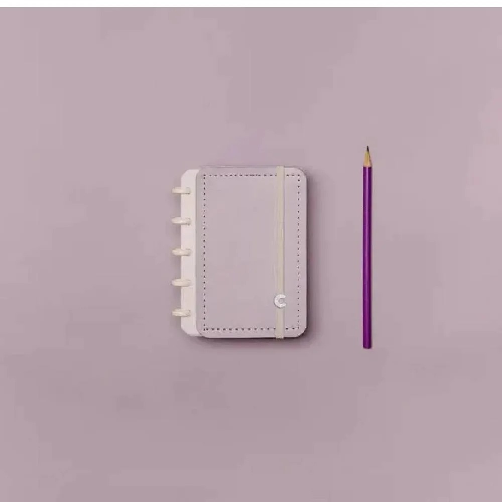Caderno Inteligente Mini Lilás Pastel 50 Folhas