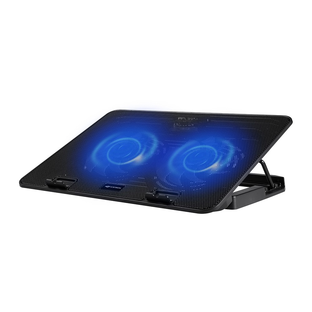 Suporte Para Notebook Preto 2 Coolers LED Azul 15,6" Pol. C3 Tech