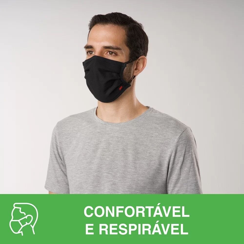 Máscara Reutilizável 3M Nexcare Preta