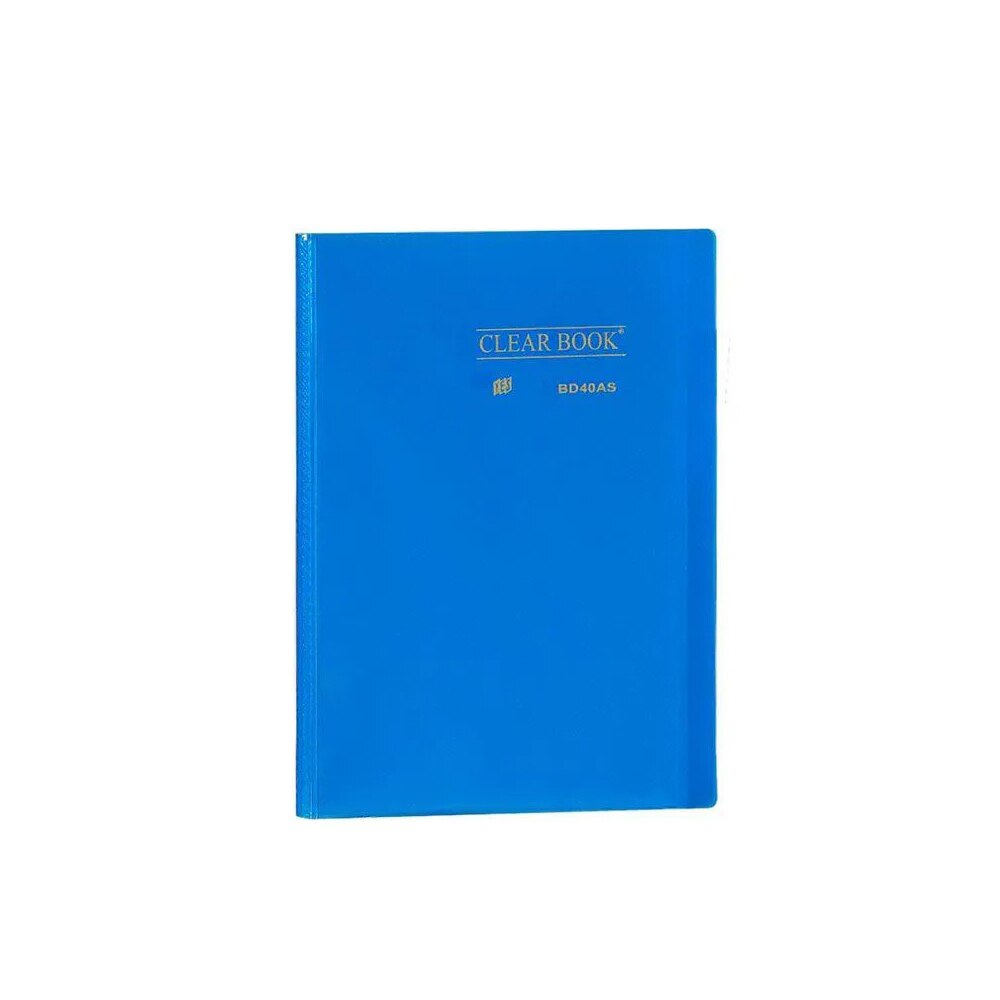 Pasta Catálogo Yes Clear Book 40 Fls Azul A4