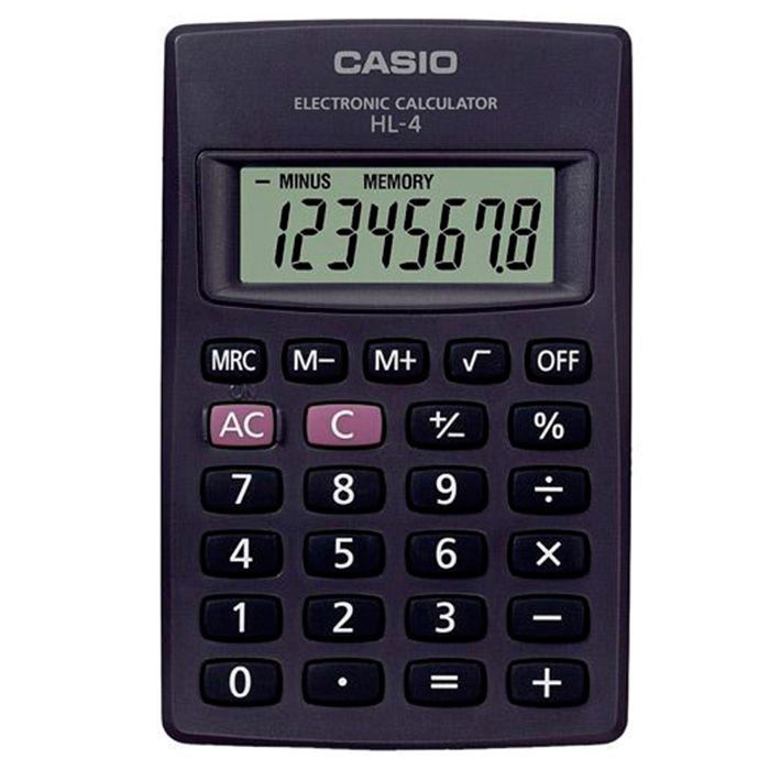 Calculadora de Bolso 8 Dígitos Preta HL-4A Casio