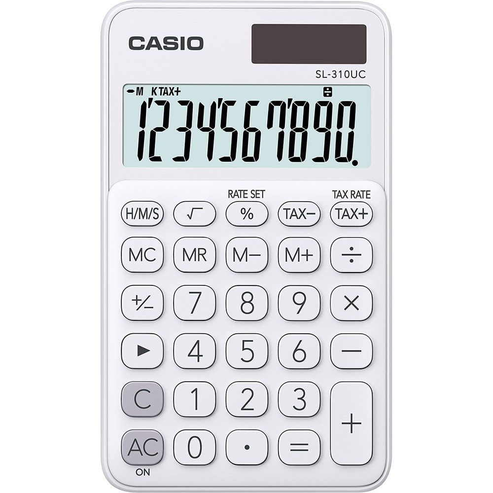 Calculadora Casio de Bolso SL-310UC 10 Dígitos Branca