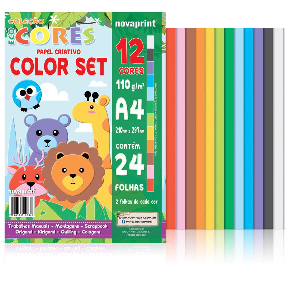 Bloco Color Set Ecocores A4 21X29,7 24 Fls