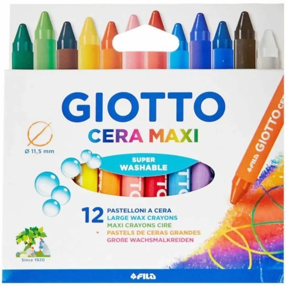Gizão de Cera Giotto Max 12 Cores