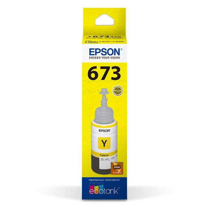 Refil de Tinta T 673 Epson T673420-AL Amarelo
