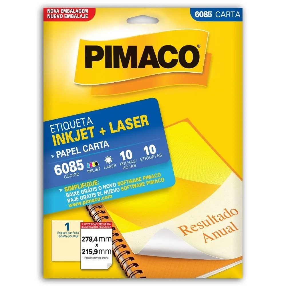 Etiqueta Pimaco Inkjet + Laser - 6085