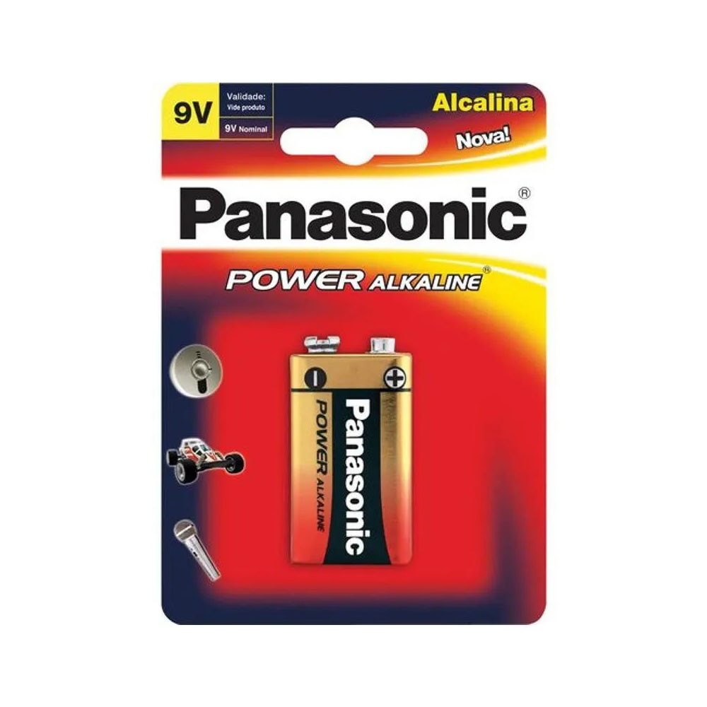Bateria Panasonic Alcalina 9V
