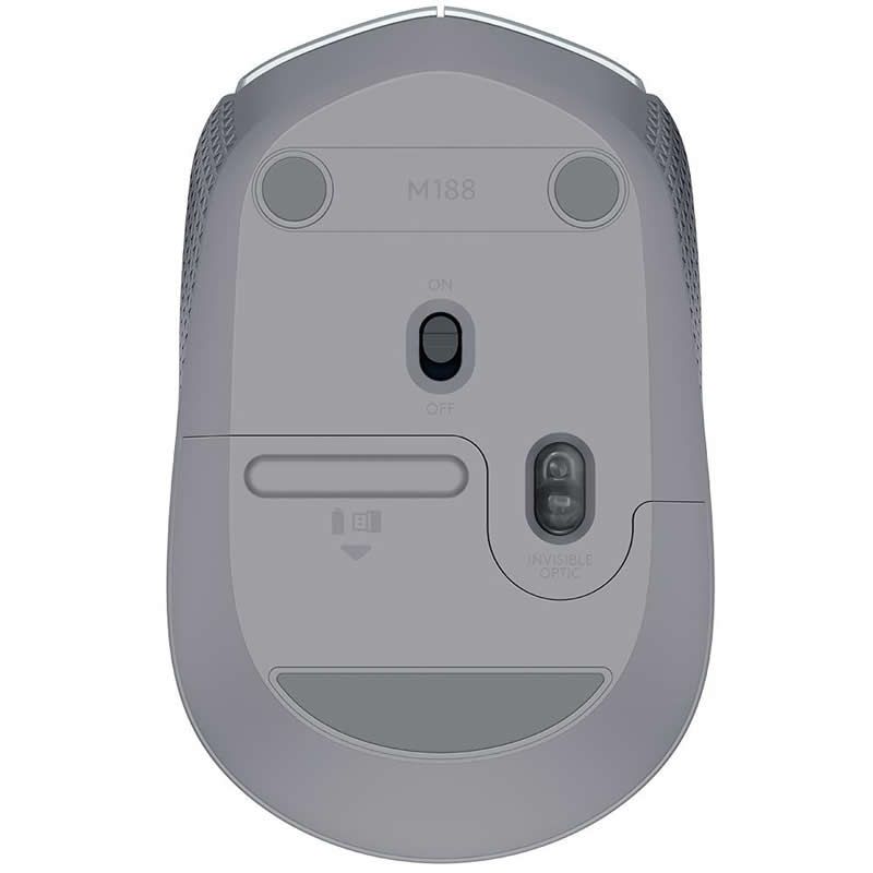 Mouse Logitech Wireless M170 Prata