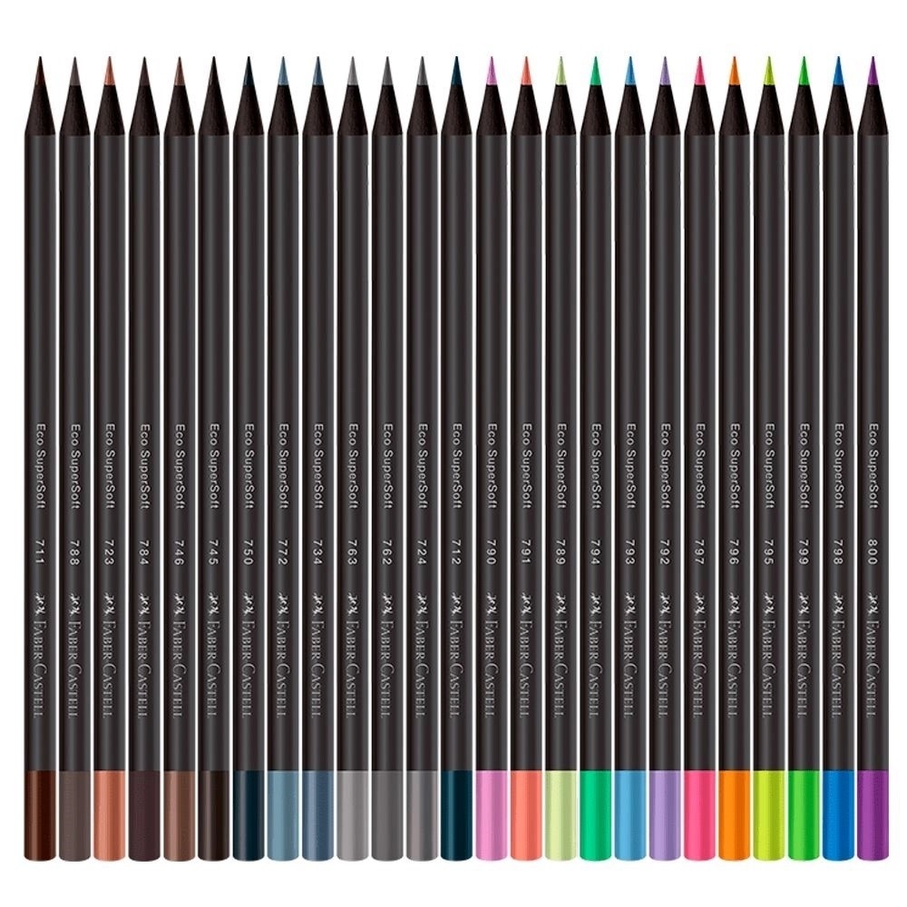 Lápis de Cor Faber-Castell 100 Cores Supersoft