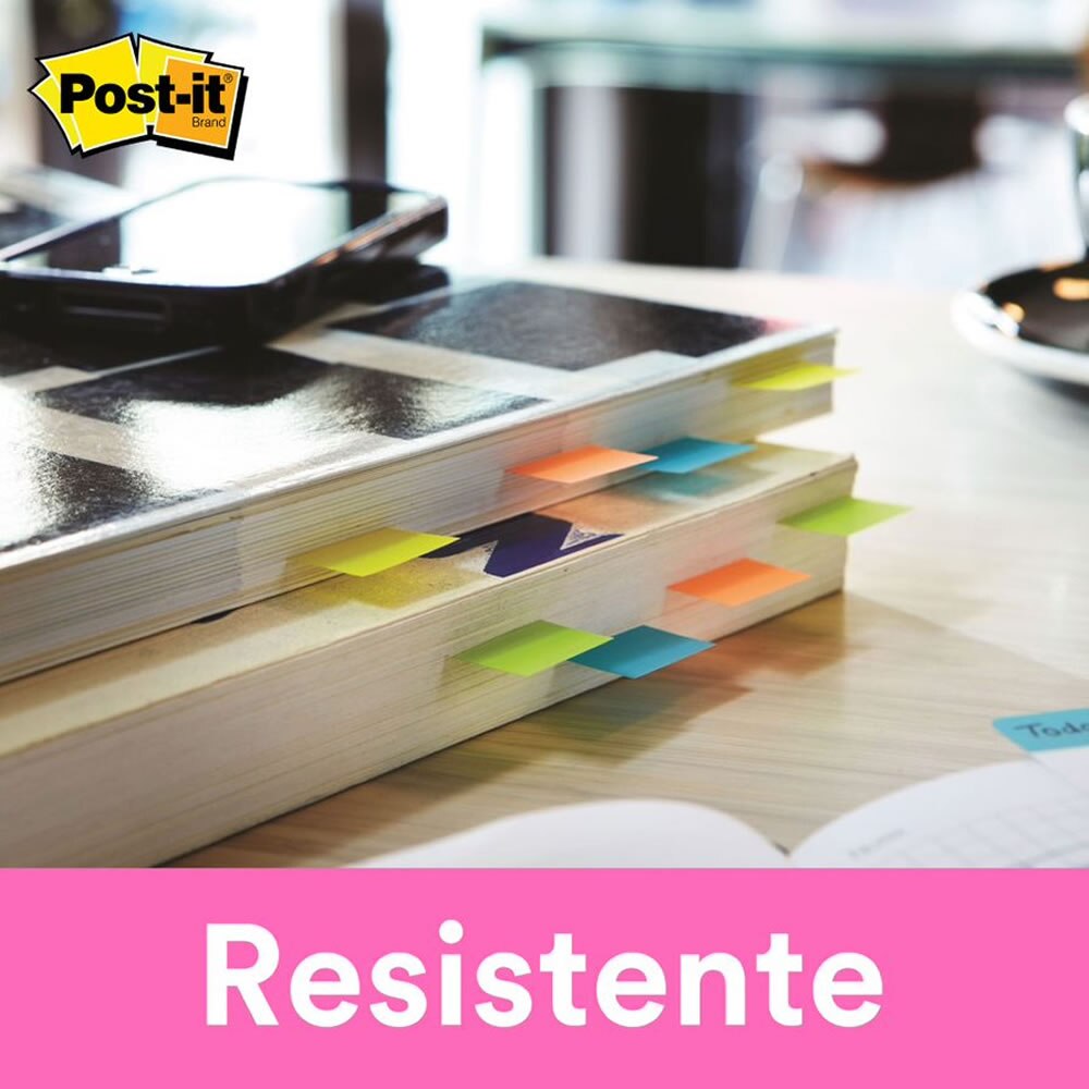 Marcador de Página Adesivo Post-it® Flags Pink 25,4mm x 43,2mm 100 Fls