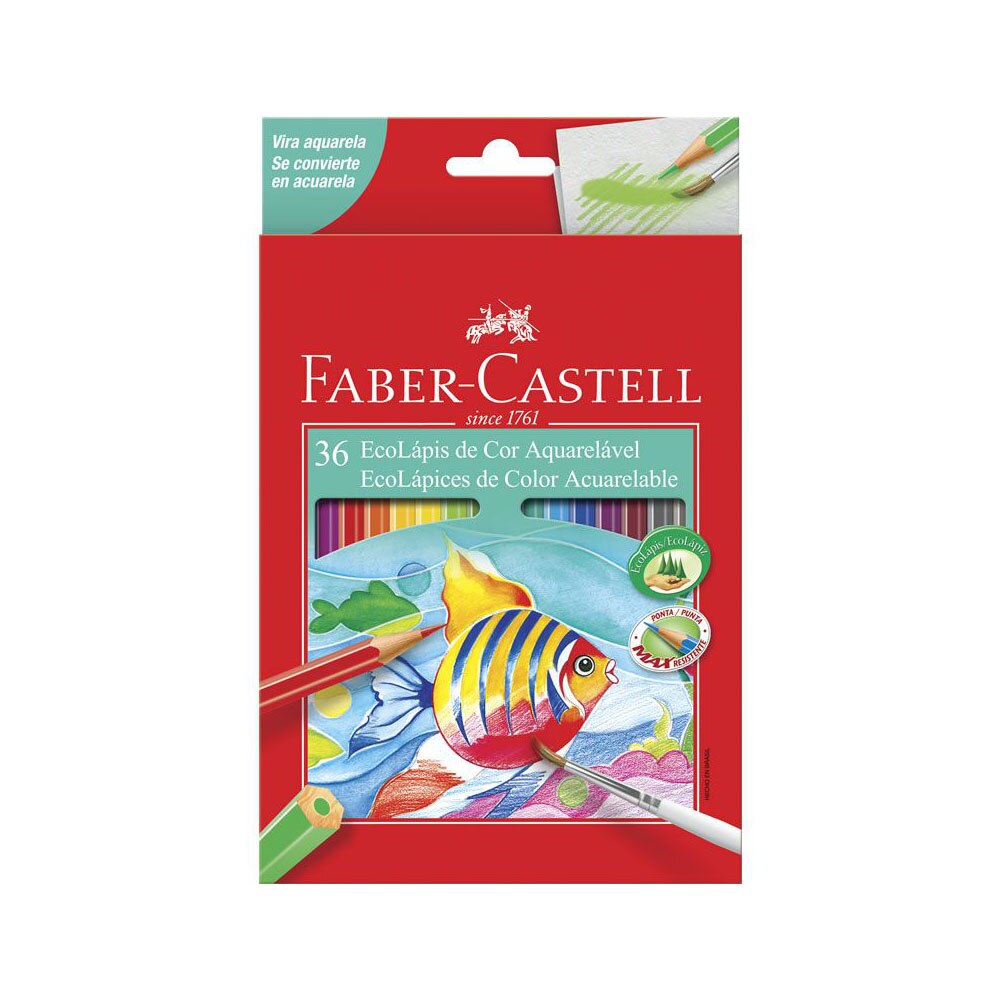 Lápis de Cor 36 Cores Aquarelável Faber-Castell